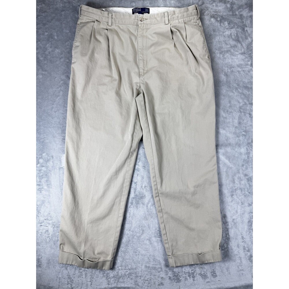 Polo Ralph Lauren Hammond Pant Mens Pants 40x30 Tan Cotton Solid Regular Chino